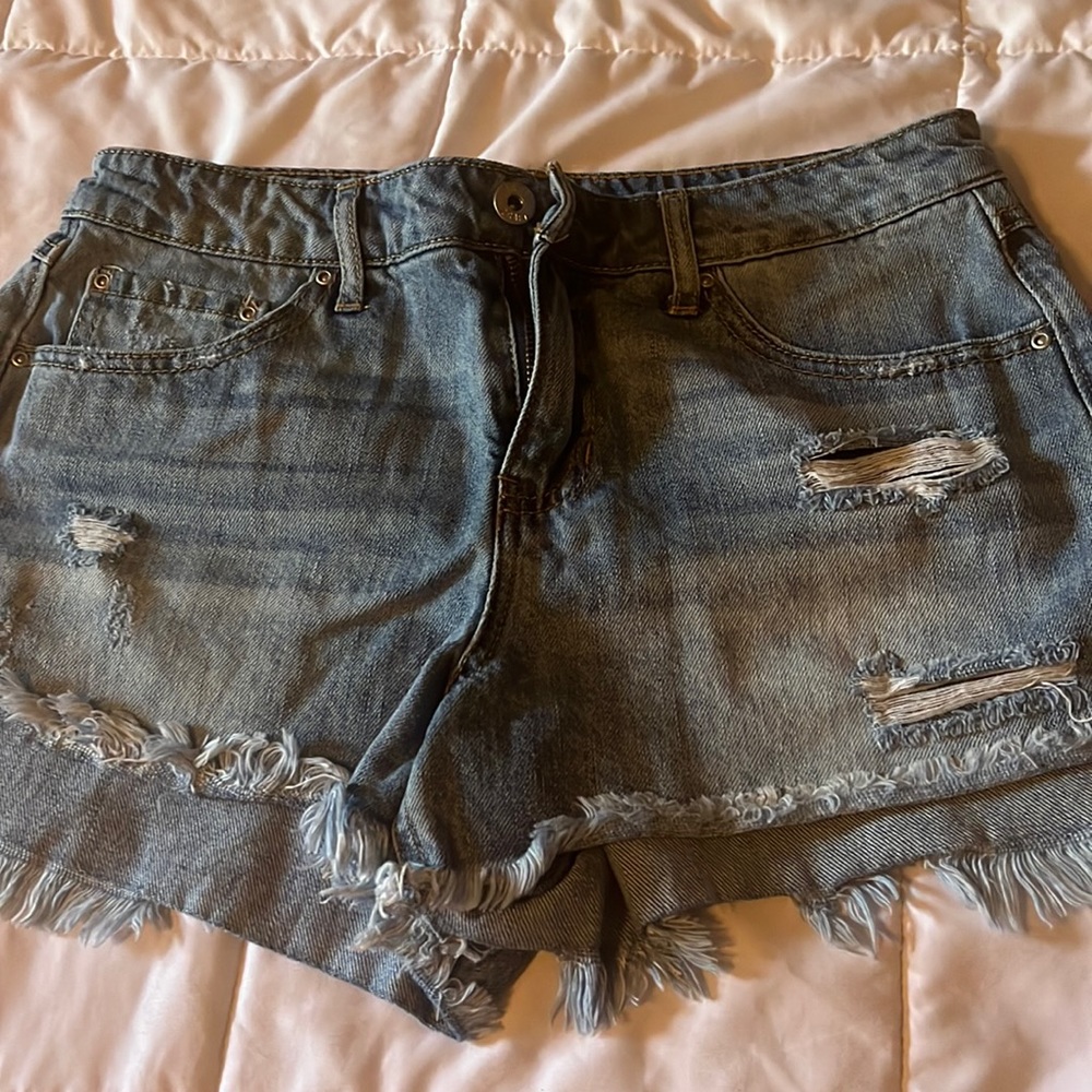 star jean shorts